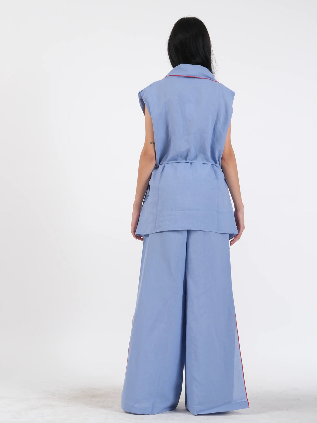 French Wrap Linen Co-Ord Set