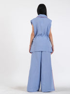 French Wrap Linen Co-Ord Set