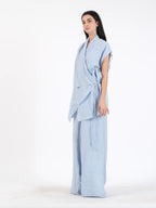 French Wrap Linen Co-Ord Set
