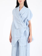 French Wrap Linen Co-Ord Set