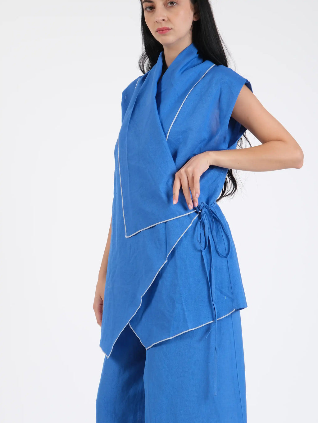 French Wrap Linen Co-Ord Set