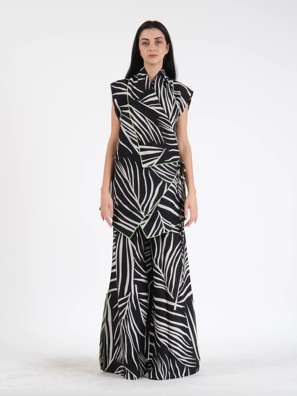 French Wrap Linen Co-Ord Set