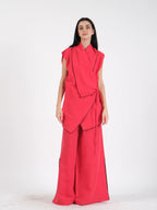 French Wrap Linen Co-Ord Set