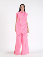 French Wrap Linen Co-Ord Set