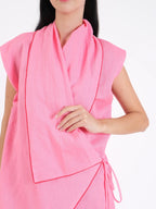 French Wrap Linen Co-Ord Set