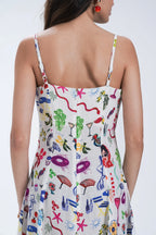 Full-Length Linen Flap Sun Dress Le Concept