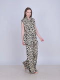 French Wrap Linen Co-Ord Set - Floral Print