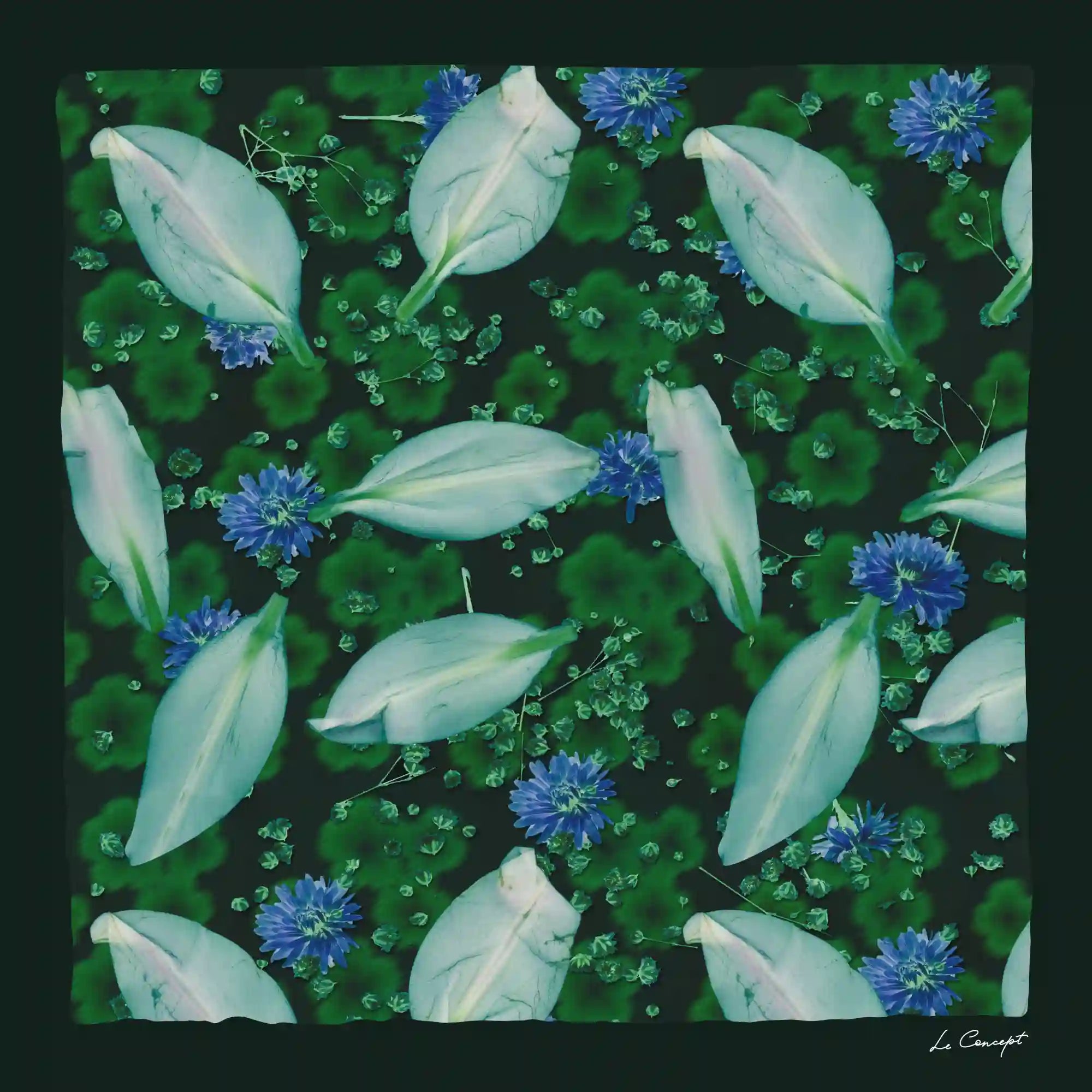 Trompe L’œil Flower Bandana