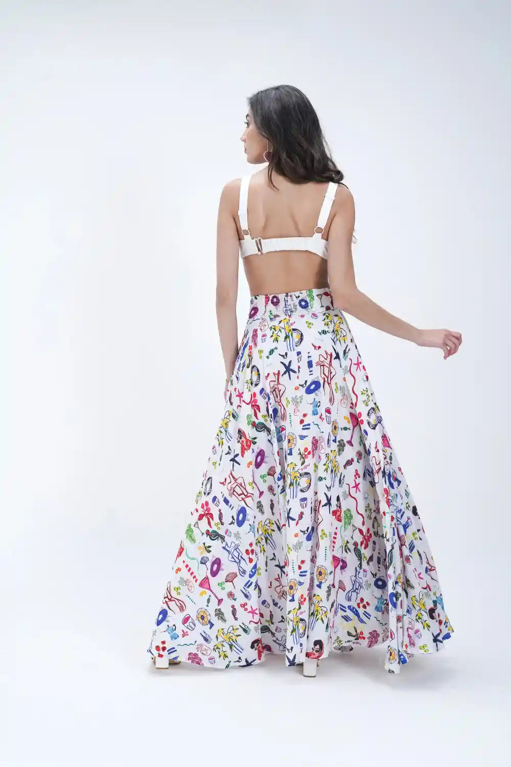 Bralette drapée à la main