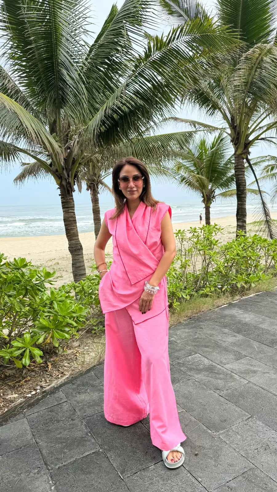 French Wrap Linen Co-Ord Set