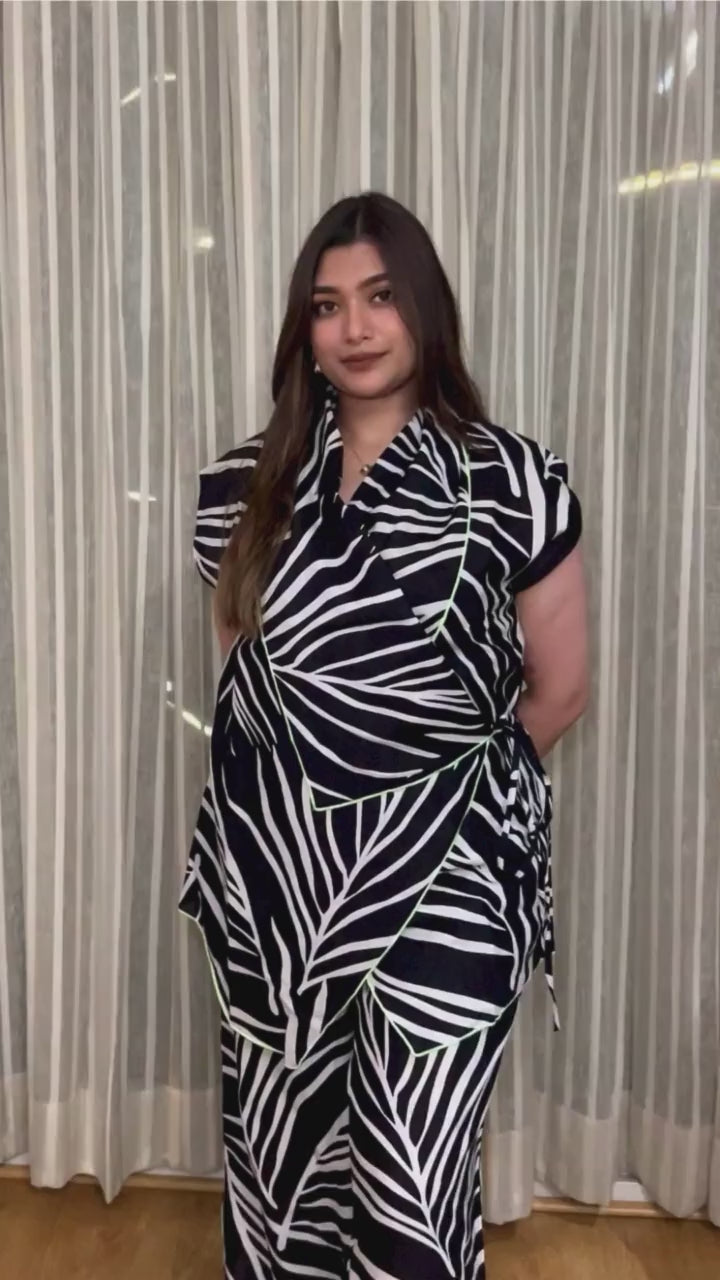 French Wrap Linen Co-Ord Set