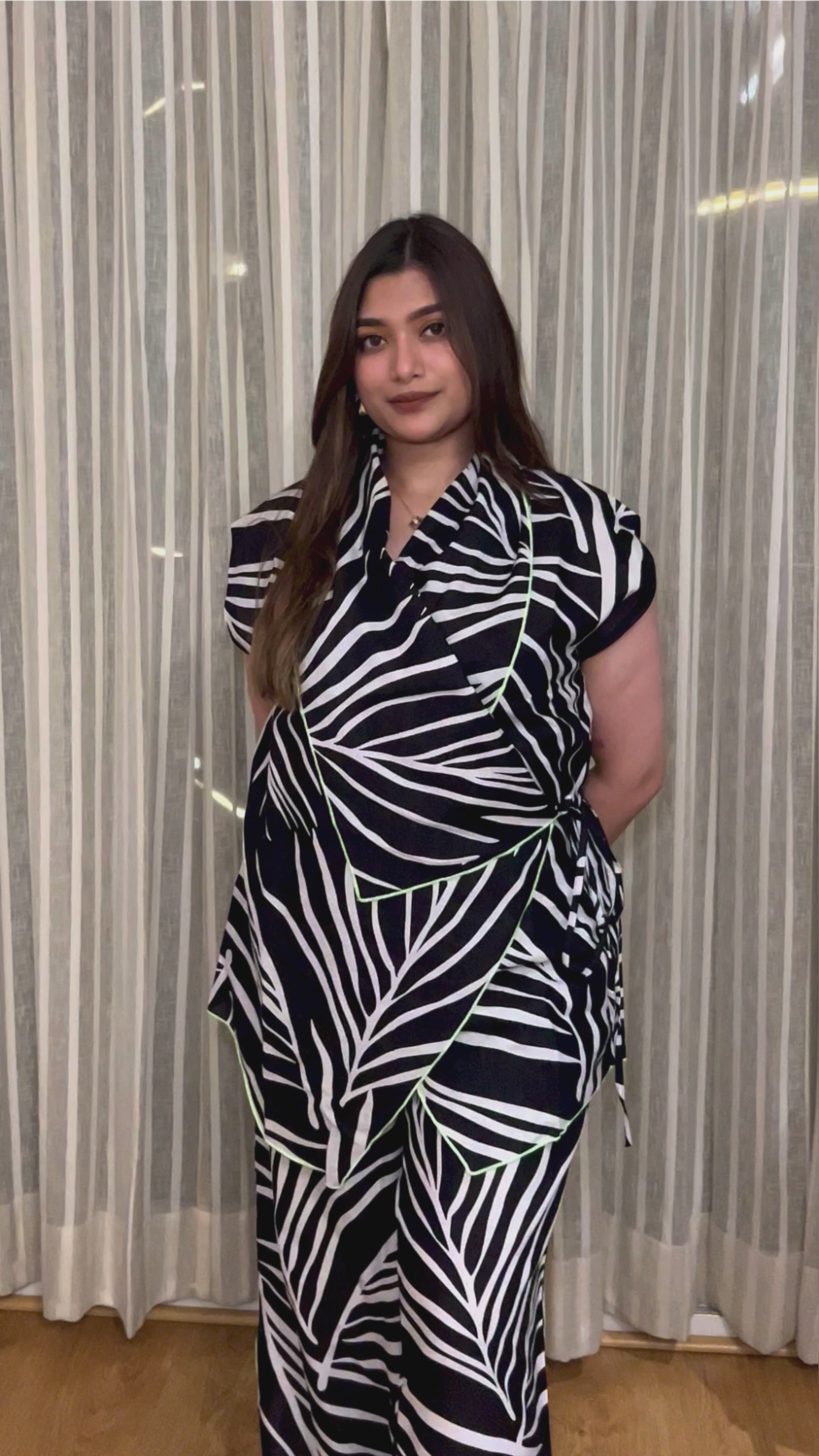 French Wrap Linen Co-Ord Set