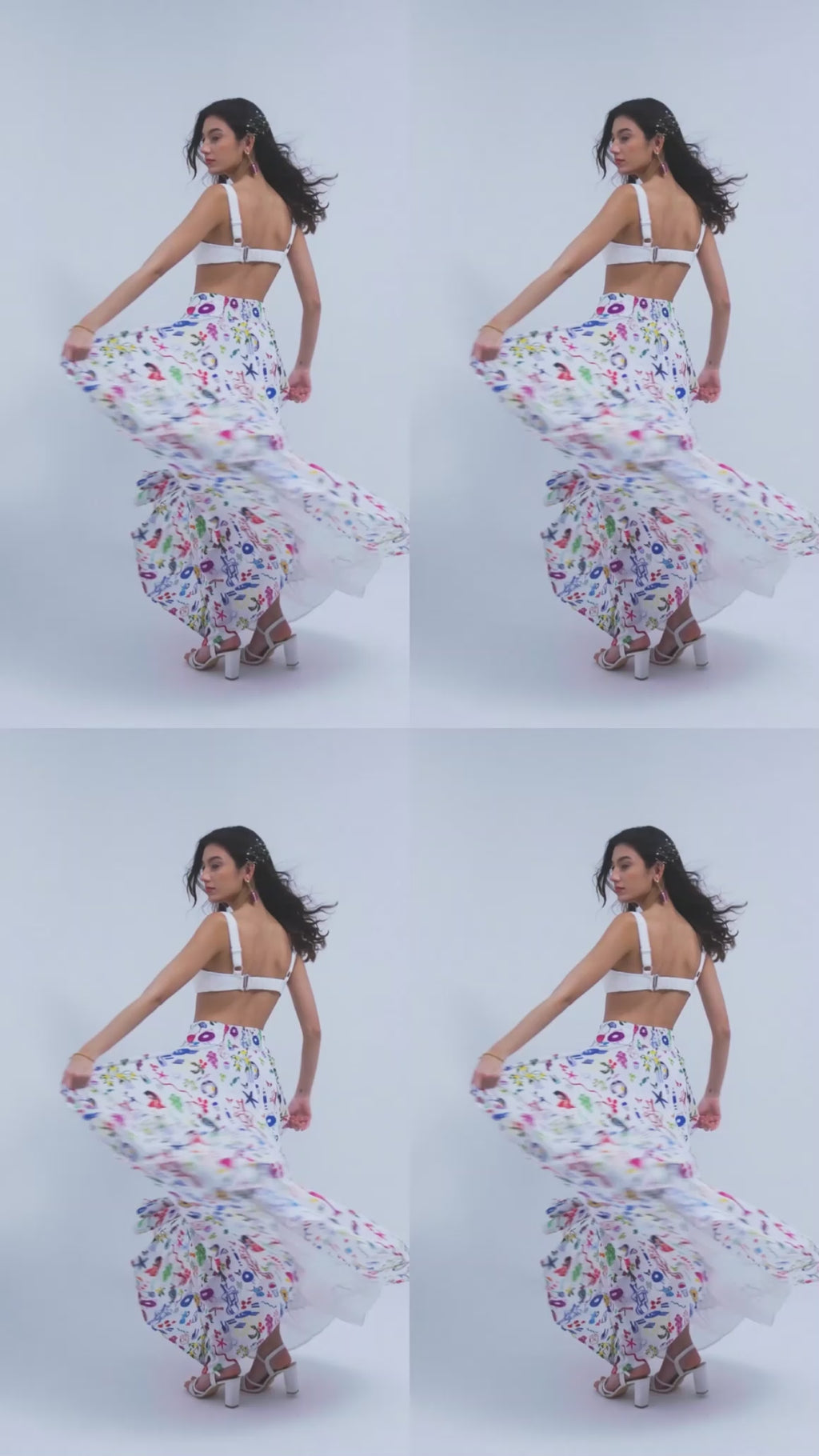 Jupe longue Riviera à volume