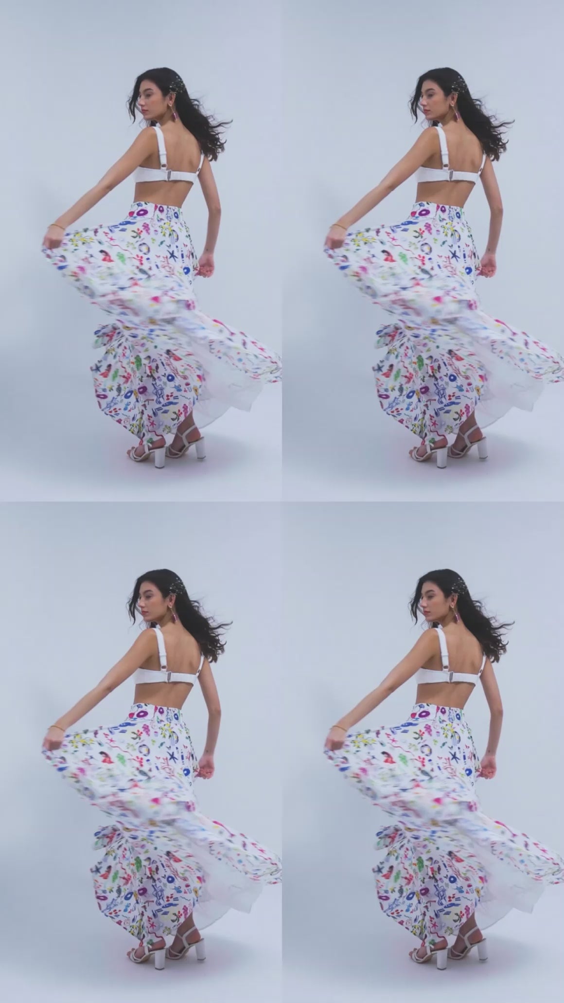 Jupe longue Riviera à volume