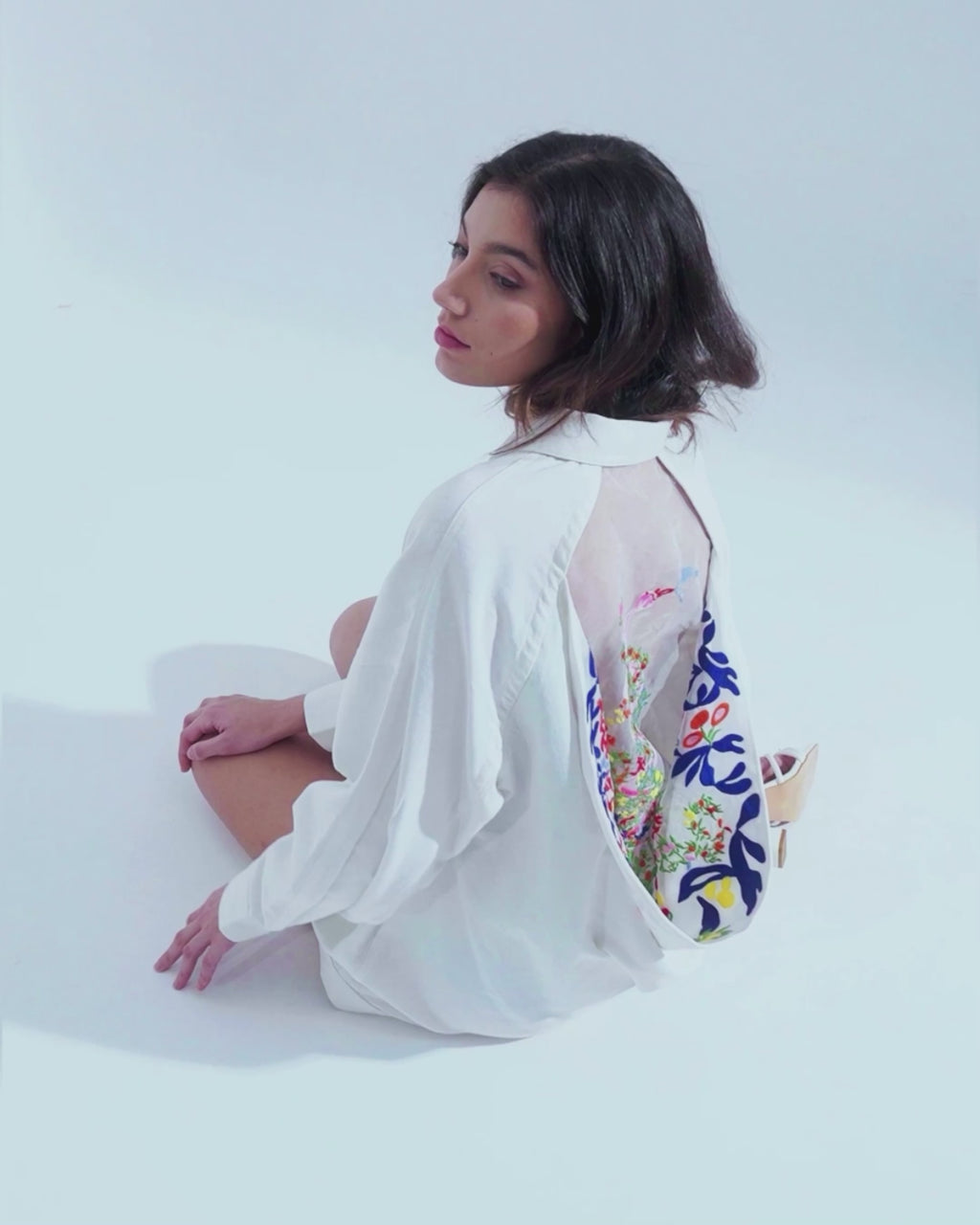 Côte d'Azur Cotton Embroidered Jacket